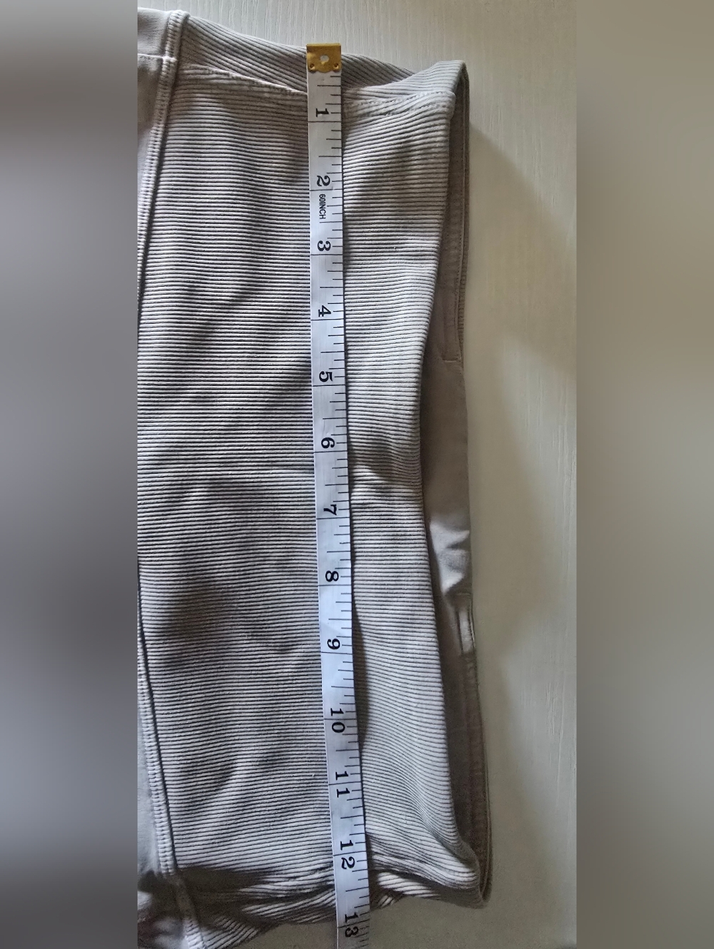 Lululemon Wunder Under Ribbed Crop 23" Leggings - Washed French Clay - Picture 9 of 13